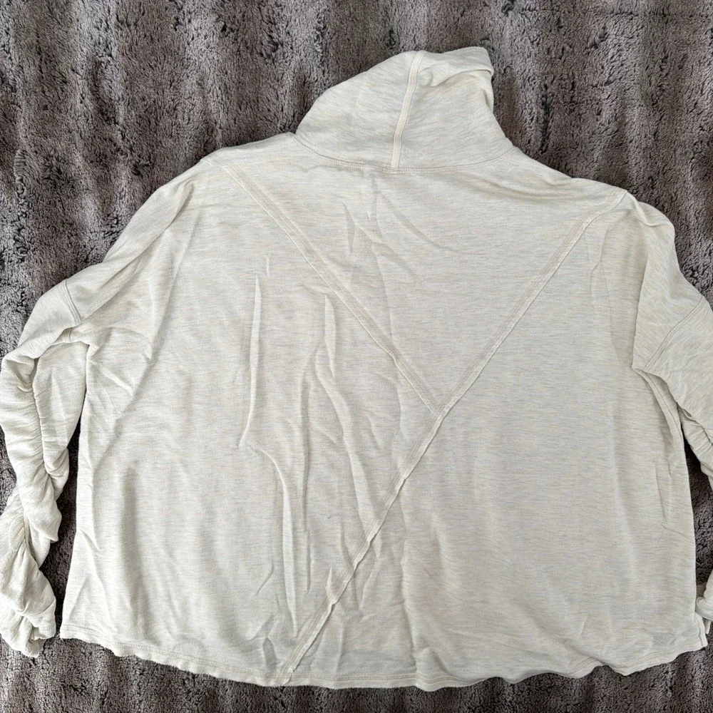Free People Movement Believe Oversized Mock Neck Lightweight Sweater - Small